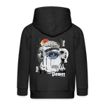 Jade, Augen, 1st | Kinder Zip Hoodie - Schwarz