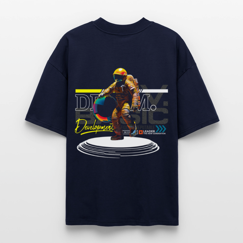 Şevrê, Astronaut, 1st | Blaster, Oversize Bio T-Shirt, Unisex - Navy