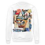 Seraphion, Gesichter, 1st | Roller, Unisex Bio-Sweatshirt - Weiß