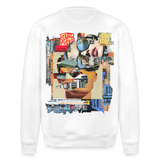 Seraphion, Gesichter, 1st | Roller, Unisex Bio-Sweatshirt - Weiß