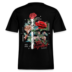Loreley, Rose, 1st | Essential, Relaxed Fit Unisex Bio T-Shirt - Schwarz