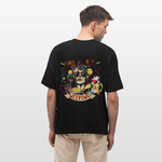 Ruh, Trauben, 1st | Blaster, Oversize Bio T-Shirt, Unisex - Schwarz