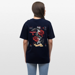 Hephani, Schlange, 1st | Essential, Relaxed Fit Unisex Bio T-Shirt - Navy