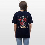 Hephani, Schlange, 1st | Essential, Relaxed Fit Unisex Bio T-Shirt - Navy