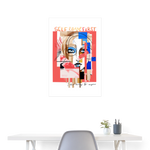 Vesperion, Frau, 1st | Poster 60x90 cm - Weiß