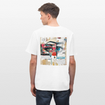 Marsyros, Augen, 1st | Essential, Relaxed Fit Unisex Bio T-Shirt - Weiß