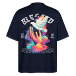 Posei, Taube, 1st | Blaster, Oversize Bio T-Shirt, Unisex - Navy
