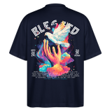 Posei, Taube, 1st | Blaster, Oversize Bio T-Shirt, Unisex - Navy