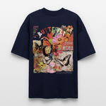 Azaroth2, Schmetterling, 1st | Blaster, Oversize Bio T-Shirt, Unisex - Navy