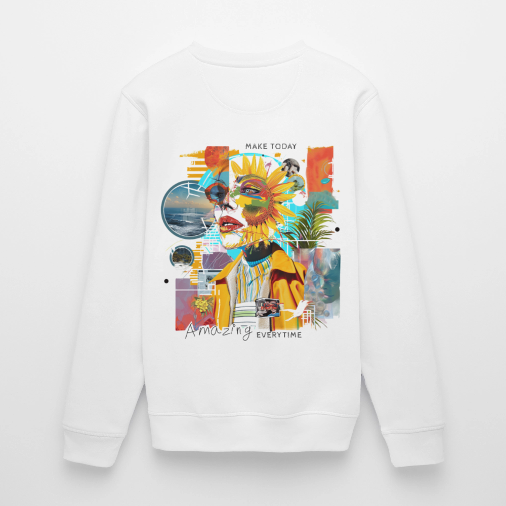 Rivandor, Fantasie, 1st | Roller, Unisex Bio-Sweatshirt - Weiß