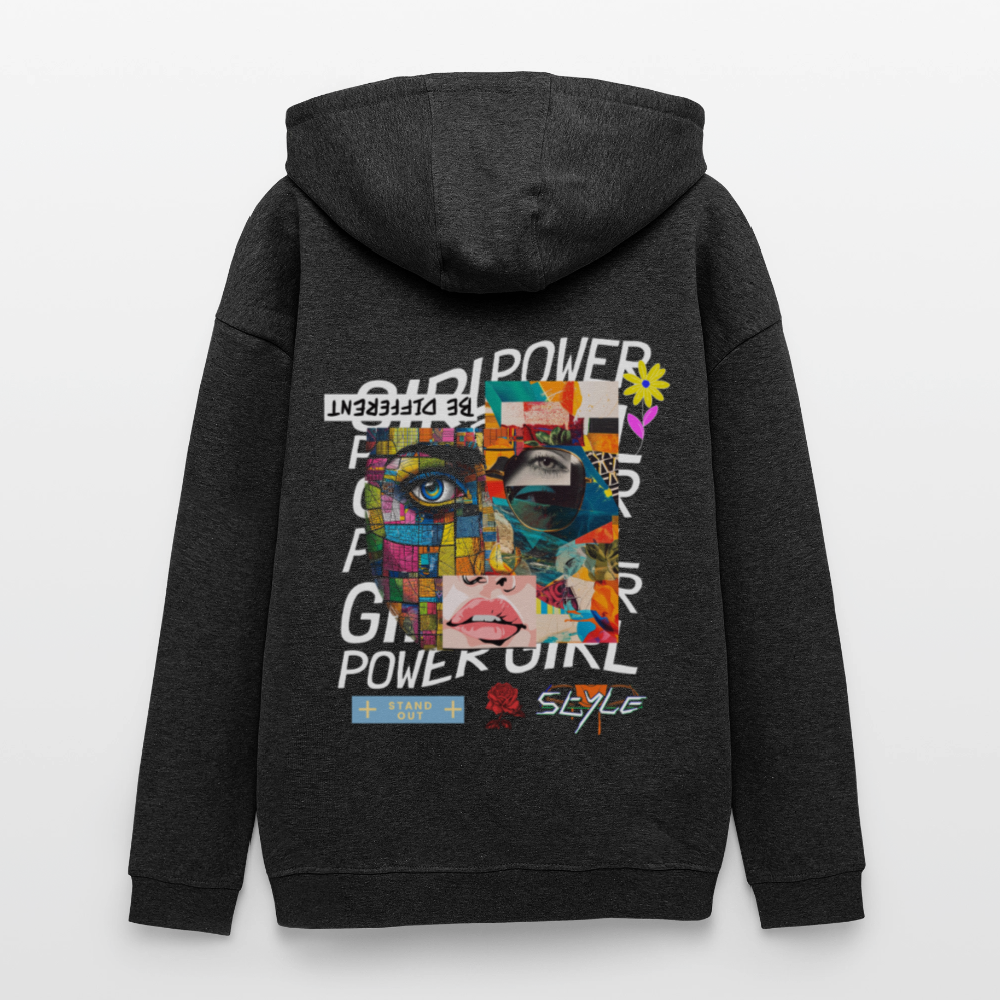 Xizir, Gesicht, 1st | Freshhood, Oversized Unisex Hoodie - Anthrazit