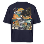 Shahzada, Kassetten, 1st | Breezy, Oversized Unisex T-Shirt - Navy