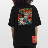 Eosan, Wolf, 1st | Heve, Heavyweight Oversized Bio T-Shirt, Unisex - SOLID BLACK