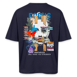 Nerthus, Gesicht, 1st | Breezy, Oversized Unisex T-Shirt - Navy