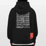 Zeusun, Rose, 1st | Heavyweight Oversized Bio Hoodie, Unisex - SOLID BLACK