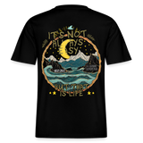 Izanami, Berge, 1st | Essential, Relaxed Fit Unisex Bio T-Shirt - Schwarz