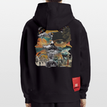 Helian, Frau, 1st | Heavyweight Oversized Bio Hoodie, Unisex - SOLID BLACK