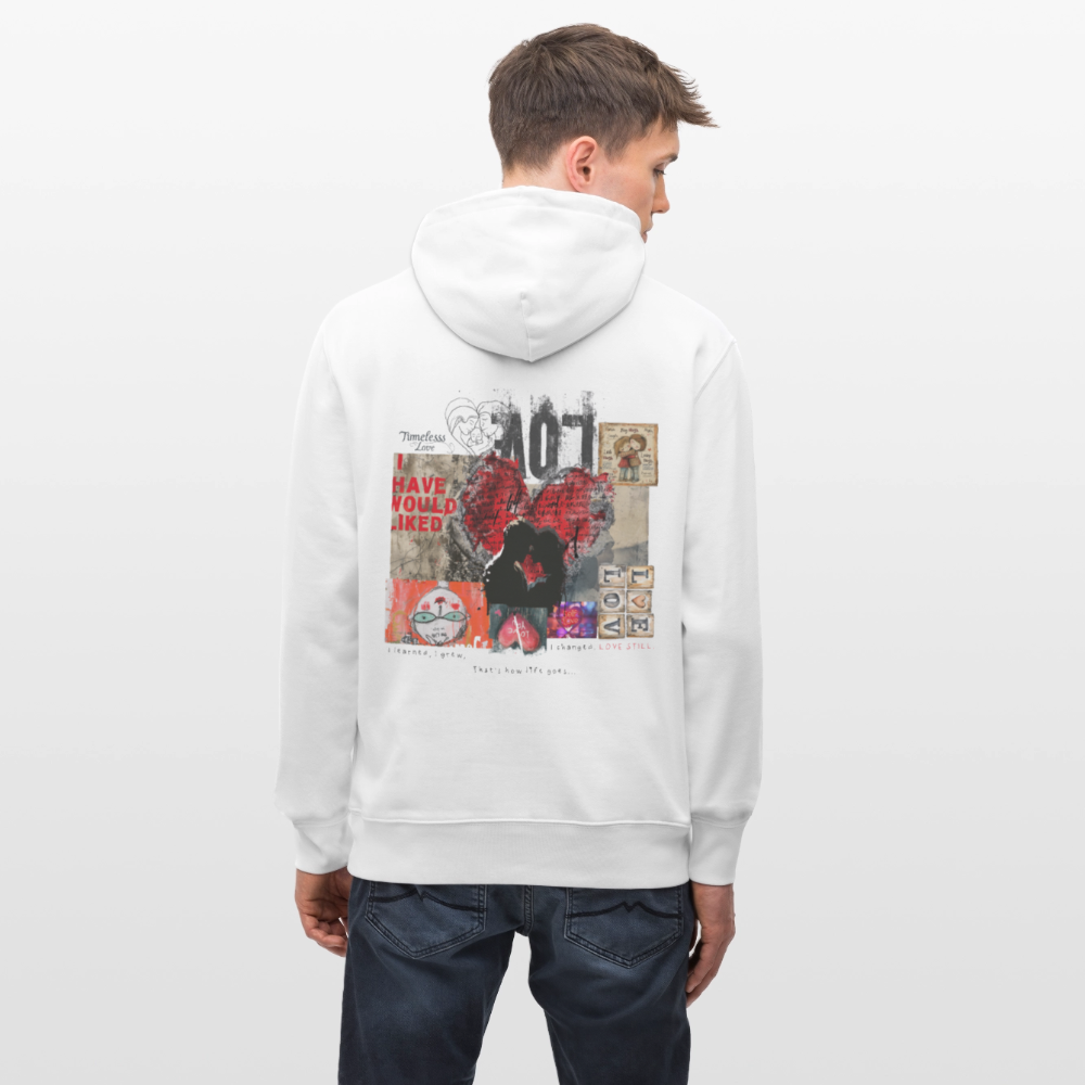 Galevar, Liebe, 1st | Cruiser, Unisex Bio-Hoodie - Weiß