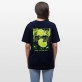 Kali, Limette, 1st | Essential, Relaxed Fit Unisex Bio T-Shirt - Navy