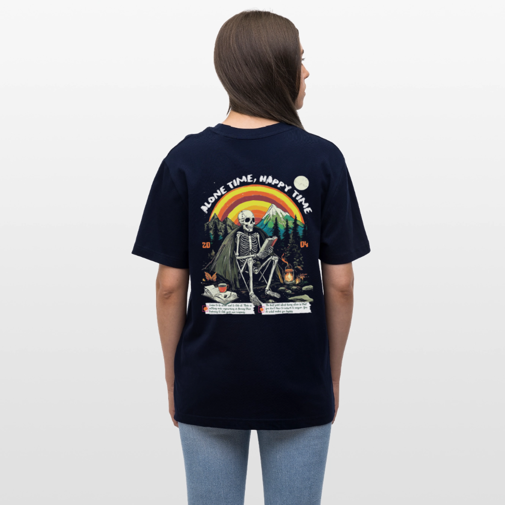 Tethyan, Skelet, 1st | Essential, Relaxed Fit Unisex Bio T-Shirt - Navy