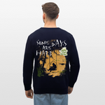 Amphionan, Palmen, 1st | Roller, Unisex Bio-Sweatshirt - Navy