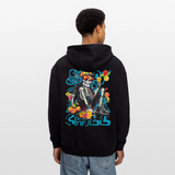 Calveron, Skelet, 1st | Freshhood, Oversized Unisex Hoodie - Schwarz