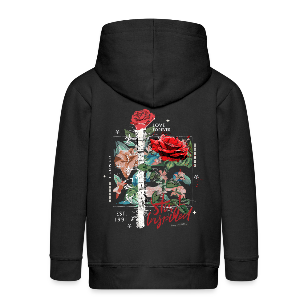 Loreley, Rose, 1st | Kinder Zip Hoodie - Schwarz