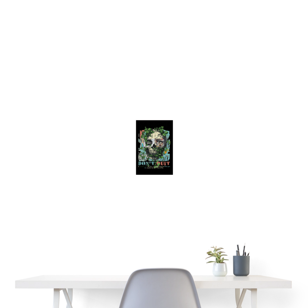 Persephi, Totenkopf, 1st | Poster 20x30 cm - Weiß
