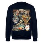 Huitzilopochtli, Gesichter, 1st | Roller, Unisex Bio-Sweatshirt - Navy