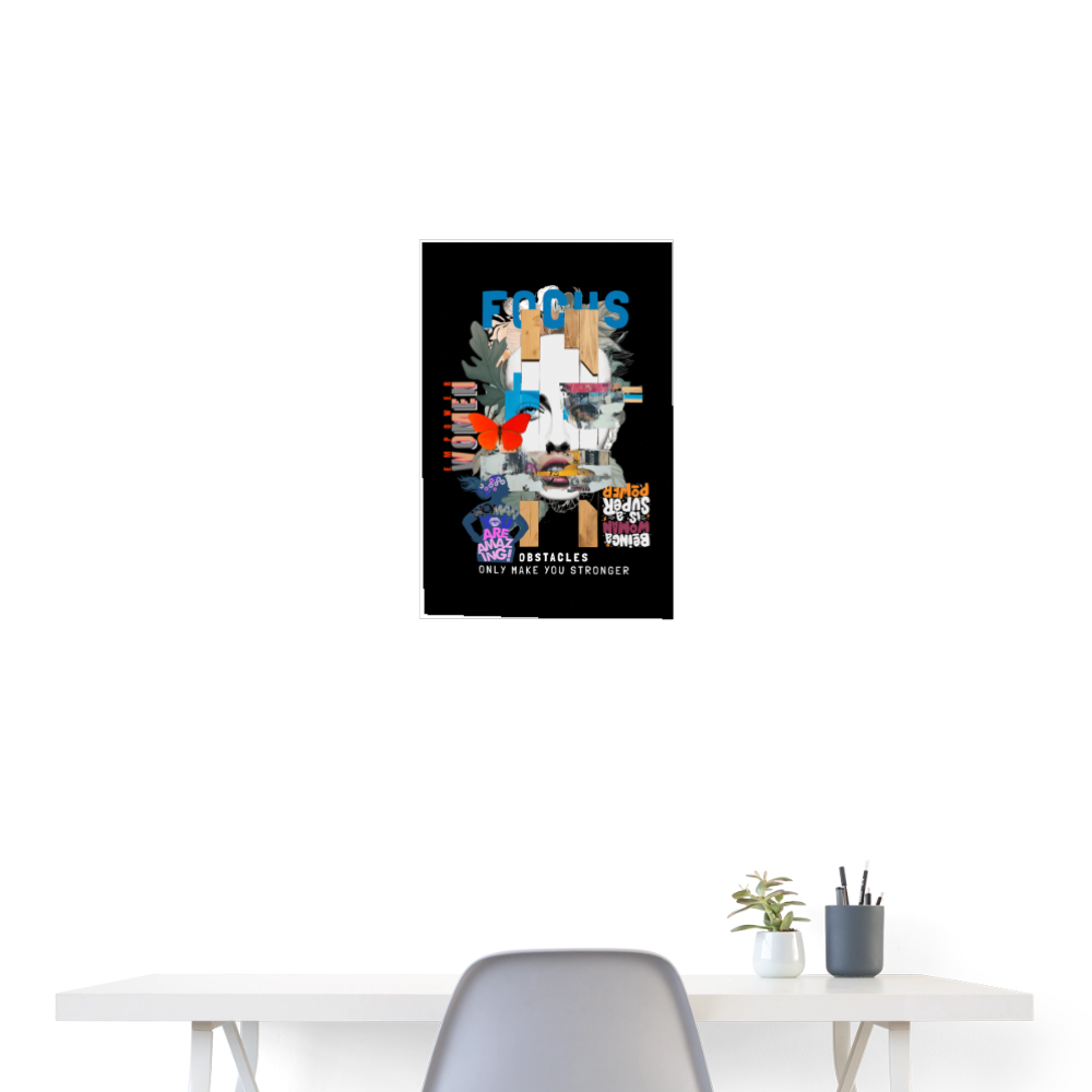 Nerthus, Gesicht, 1st | Poster 40x60 cm - Weiß