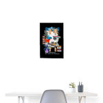 Nerthus, Gesicht, 1st | Poster 40x60 cm - Weiß