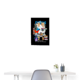 Nerthus, Gesicht, 1st | Poster 40x60 cm - Weiß