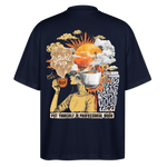 Artema, Kaffee, 1st | Blaster, Oversize Bio T-Shirt, Unisex - Navy