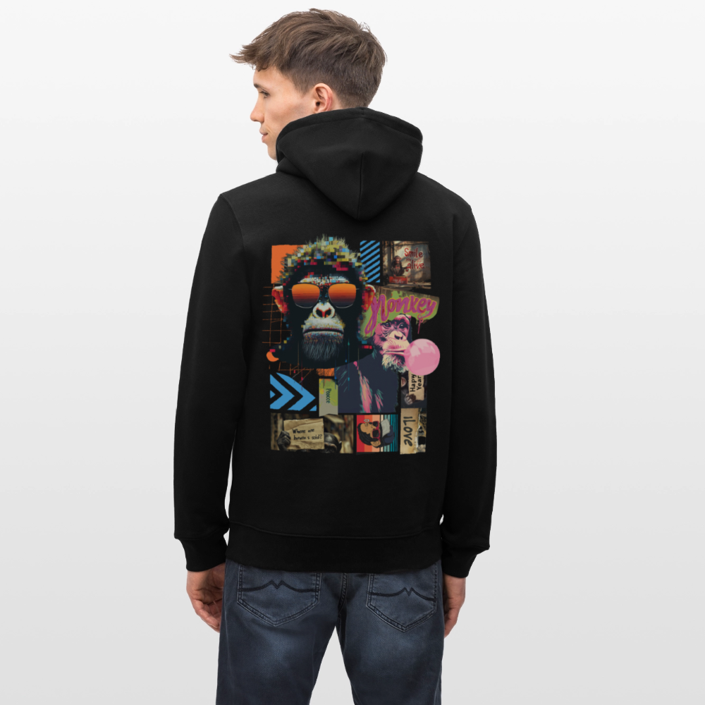 Perîzar, Affen, 1st | Cruiser, Unisex Bio-Hoodie - Schwarz