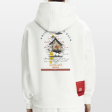 Durnamar, Vogel, 1st | Heavyweight Oversized Bio Hoodie, Unisex - OFF WHITE