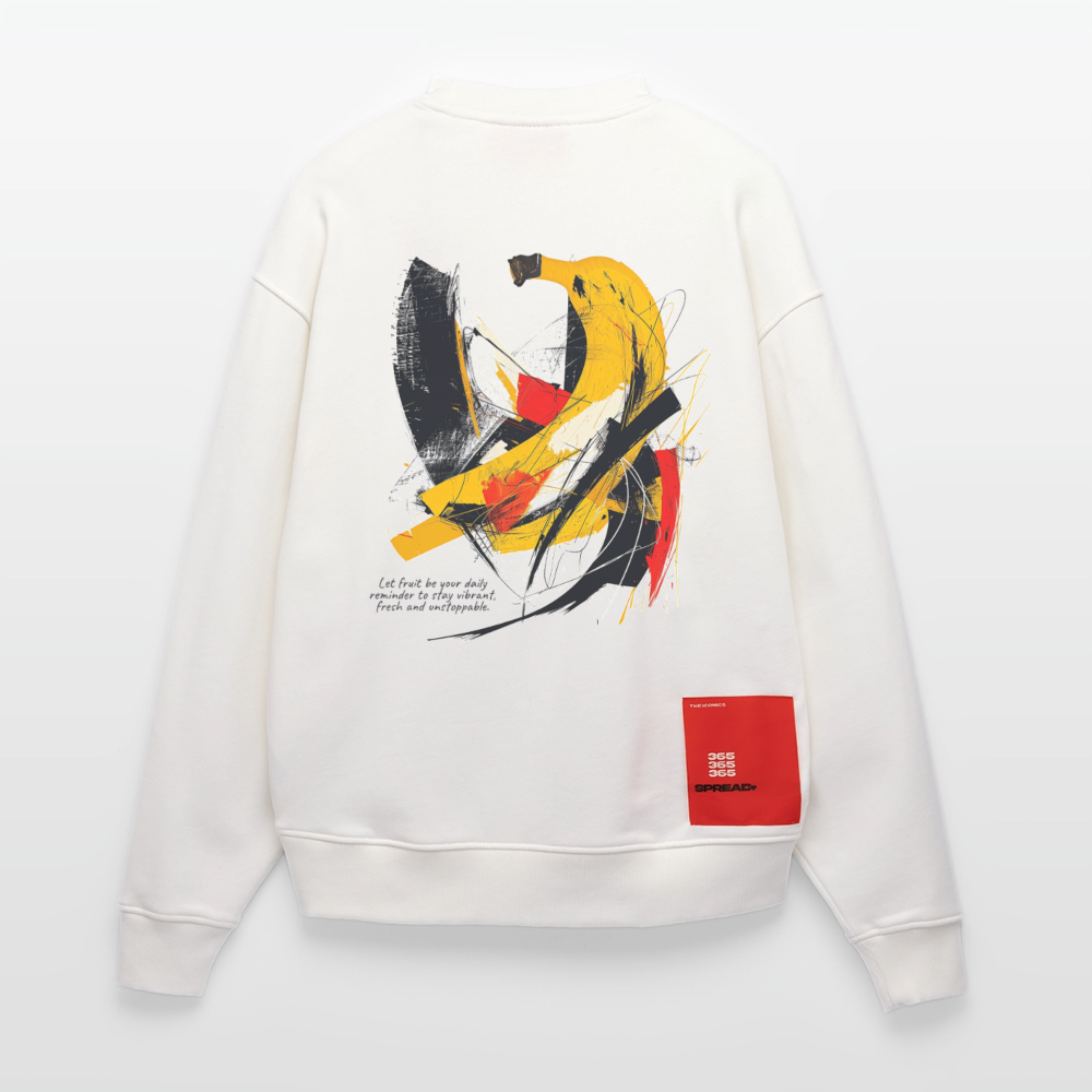 Vegaon, Banane, 1st | Heavyweight Oversized Bio Sweater, Unisex - OFF WHITE