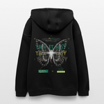 Hesinkar, Schmetterling, 1st | Freshhood, Oversized Unisex Hoodie - Schwarz