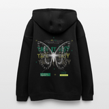Hesinkar, Schmetterling, 1st | Freshhood, Oversized Unisex Hoodie - Schwarz