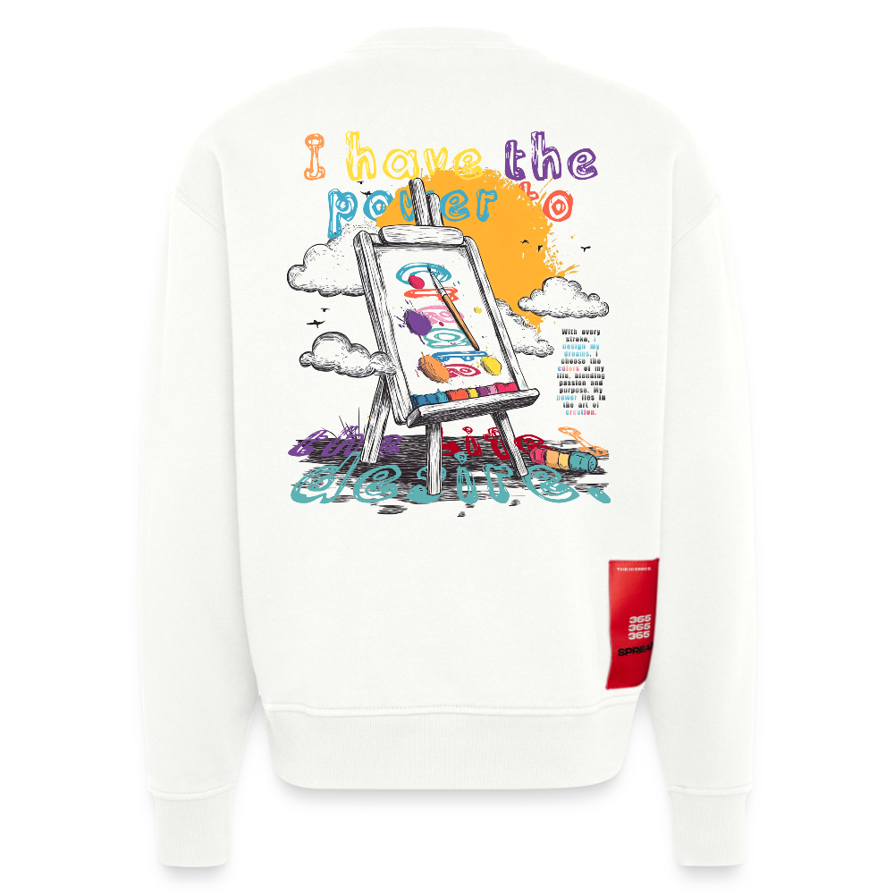 Noctharius, Malen, 1st | Heavyweight Oversized Bio Sweater, Unisex - OFF WHITE