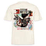 Zentharior, Schmetterling, 1st | Essential, Relaxed Fit Unisex Bio T-Shirt - Naturweiß 