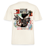 Zentharior, Schmetterling, 1st | Essential, Relaxed Fit Unisex Bio T-Shirt - Naturweiß 