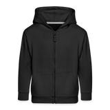 Nerthus, Gesicht, 1st | Kinder Zip Hoodie - Schwarz