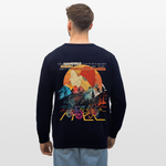 Panos, Fahrrad, 1st | Roller, Unisex Bio-Sweatshirt - Navy