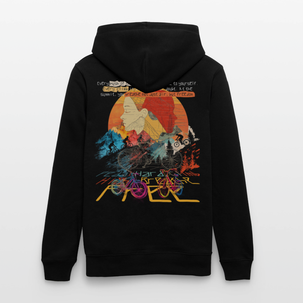 Panos, Fahrrad, 1st | Cruiser, Unisex Bio-Hoodie - Schwarz