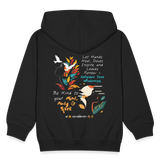 Arwa, Taube, 1st | Kinder Zip Hoodie - Schwarz