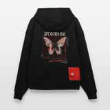 Xurmus, Schmetterling, 1st | Heavyweight Oversized Bio Hoodie, Unisex - SOLID BLACK