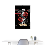 Hephani, Schlange, 1st | Poster 60x90 cm - Weiß