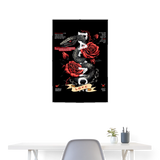 Hephani, Schlange, 1st | Poster 60x90 cm - Weiß