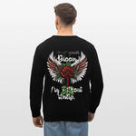 Amaterasu , Engelsflügel, 1st | Roller, Unisex Bio-Sweatshirt - Schwarz