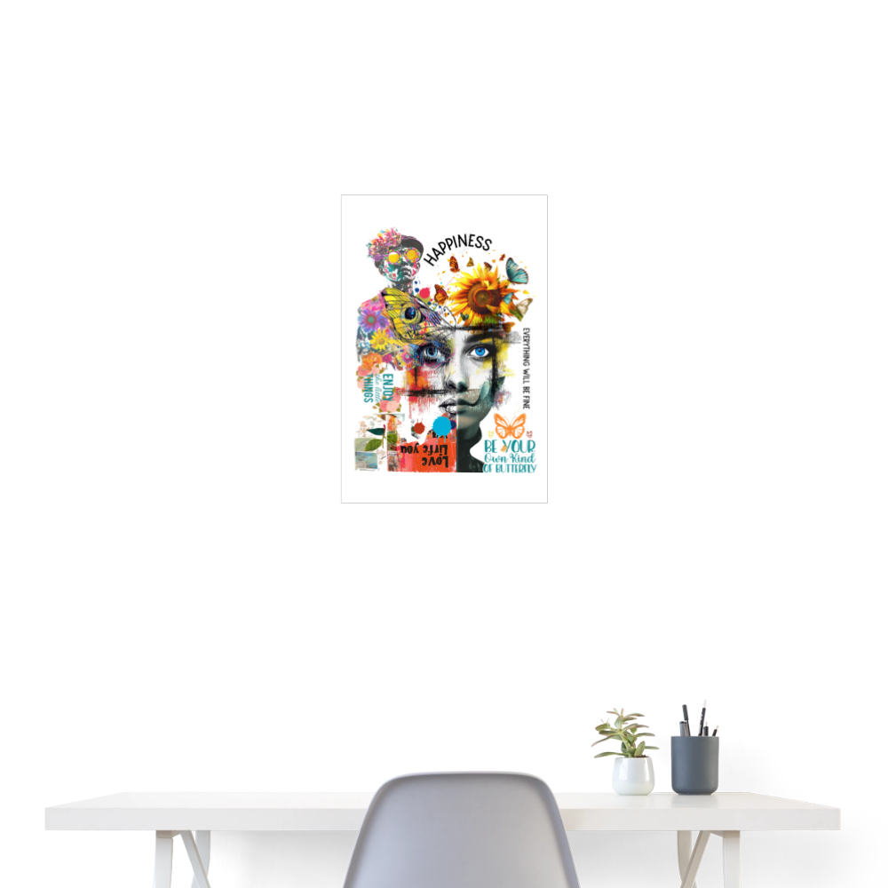 Verdantis, Blaue Augen, 1st | Poster 40x60 cm - Weiß